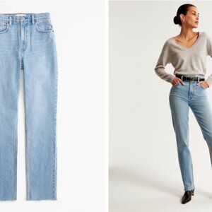 Abercrombie 90's straight ultra high rise curve love jeans